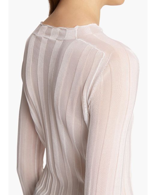 Khaite White Cosette Top