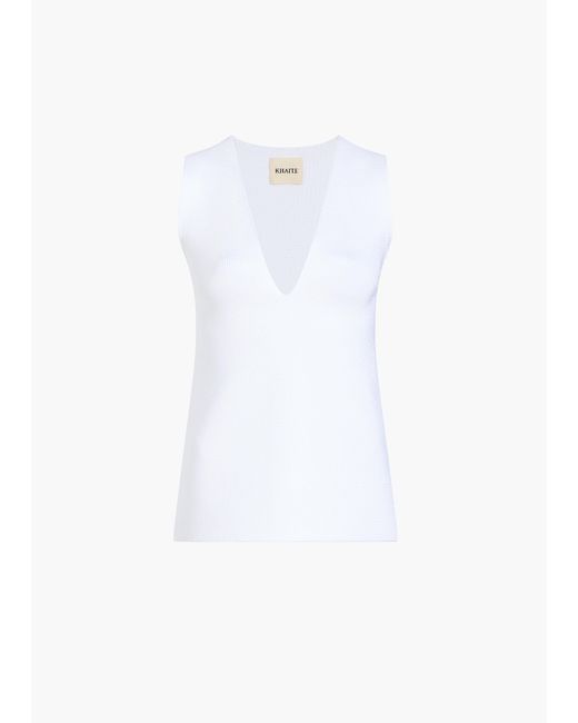 Khaite White Heidi Top