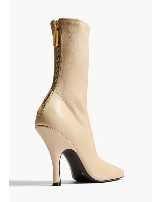 Khaite White Eva Mid Calf Boot