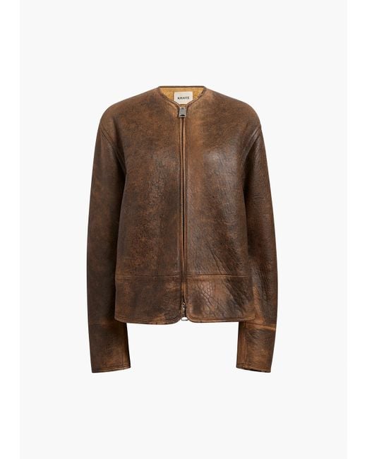 Khaite Brown Exclusive Ruban Jacket
