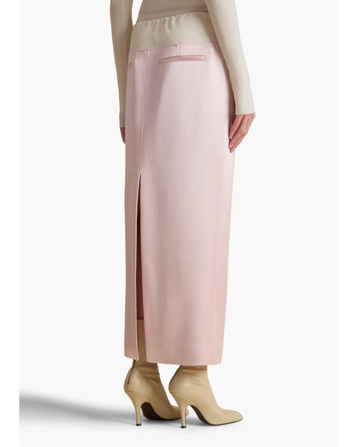 Khaite Pink Chet Skirt