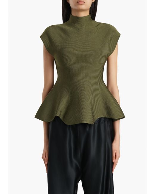 Khaite Green Andra Top
