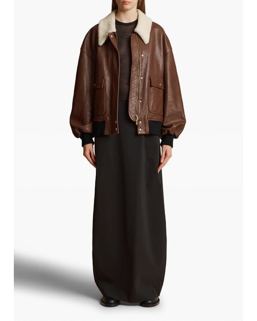 Khaite Brown Shellar Jacket