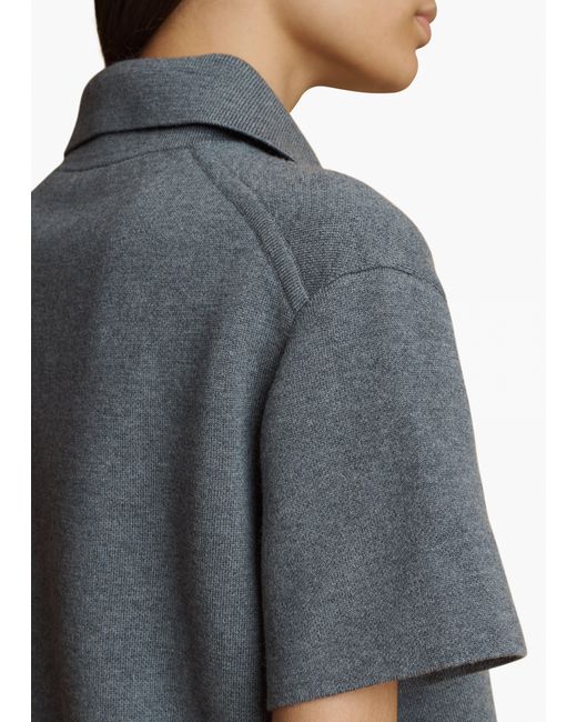 Khaite Gray Gulliame Top