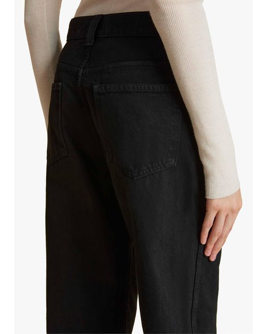 Khaite Black Corben Jean