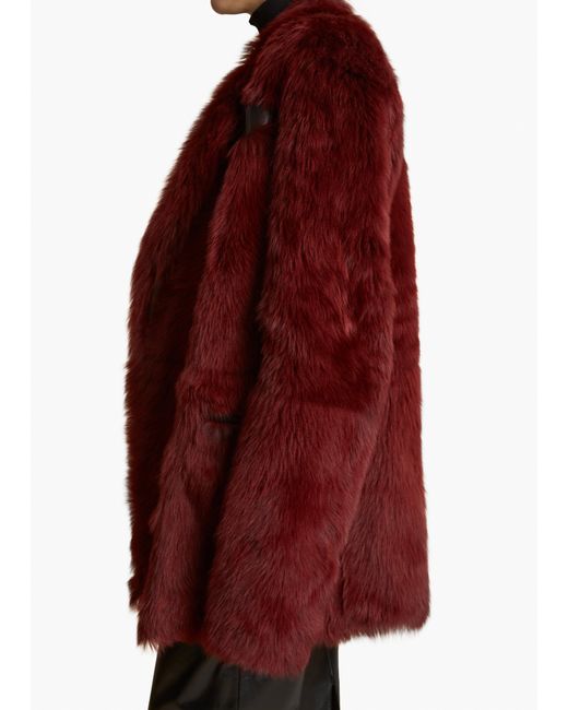 Khaite Red Willow Shearling Jacket