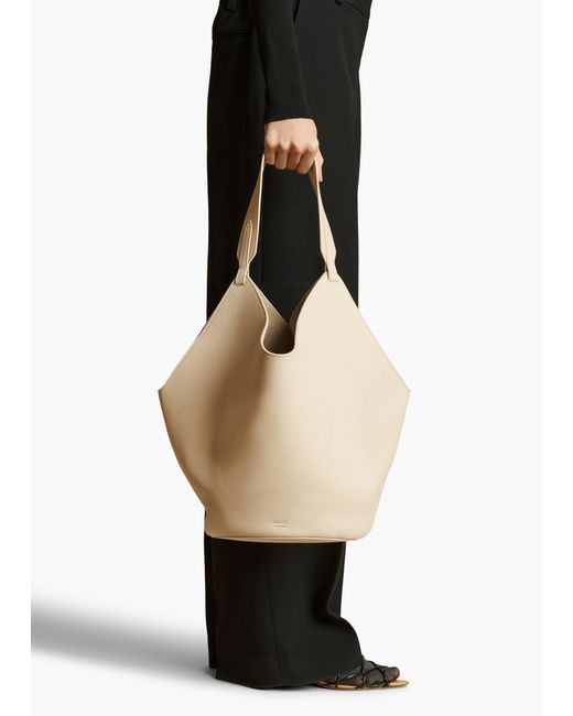 Khaite Natural Medium Lotus Tote