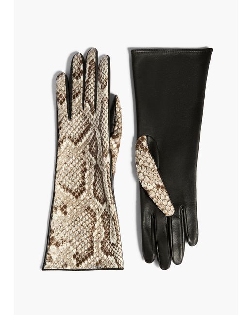 Khaite Black Remo Mid Gloves