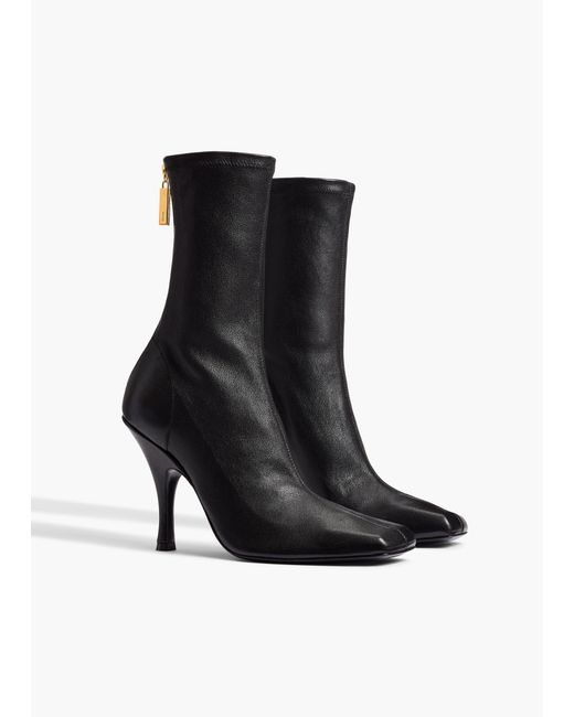 Khaite Black Eva Mid Calf Boot