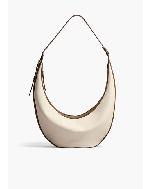 Khaite White Augustina Hobo