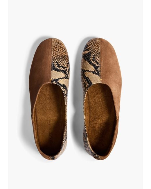 Khaite White Jane Flat