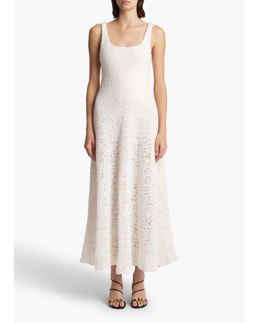 Khaite White Twigs Dress
