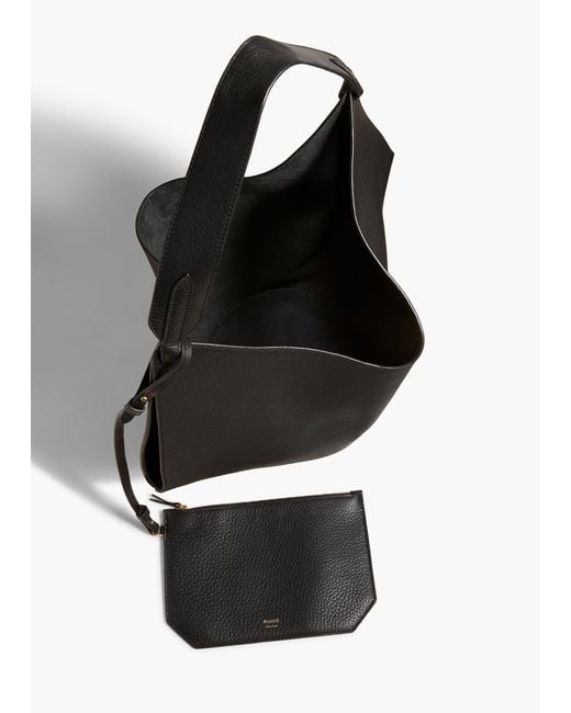 Khaite Black Medium Lotus Tote