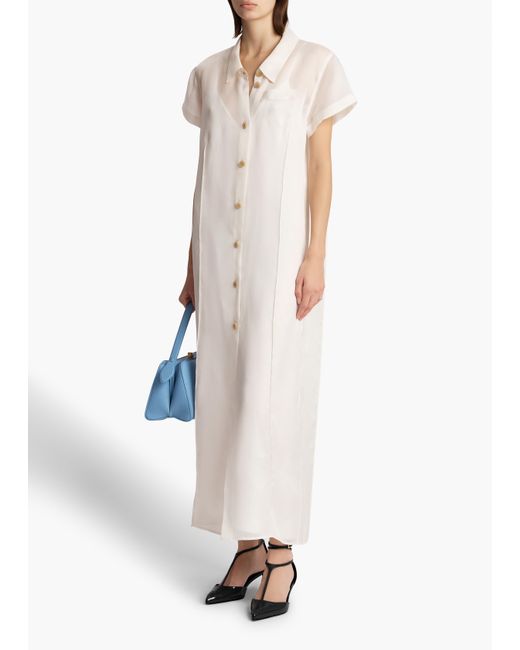 Khaite White Effy Dress