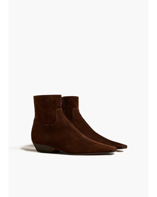 Khaite Brown Marfa Ankle Boot