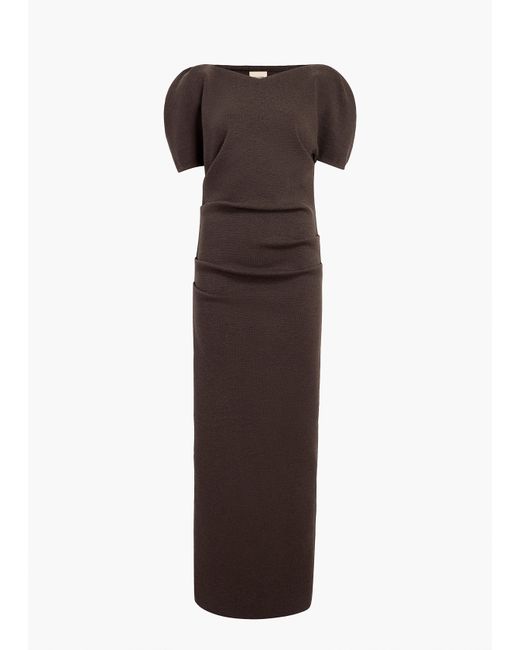 Khaite Brown Merce Dress