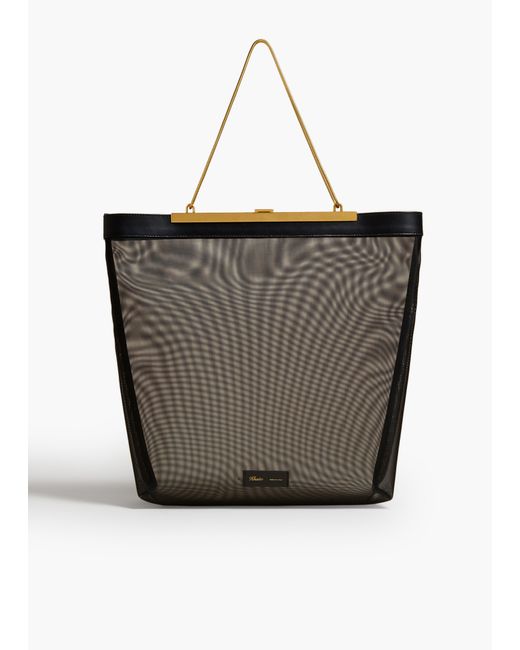 Khaite Black Augusta Chain Tote