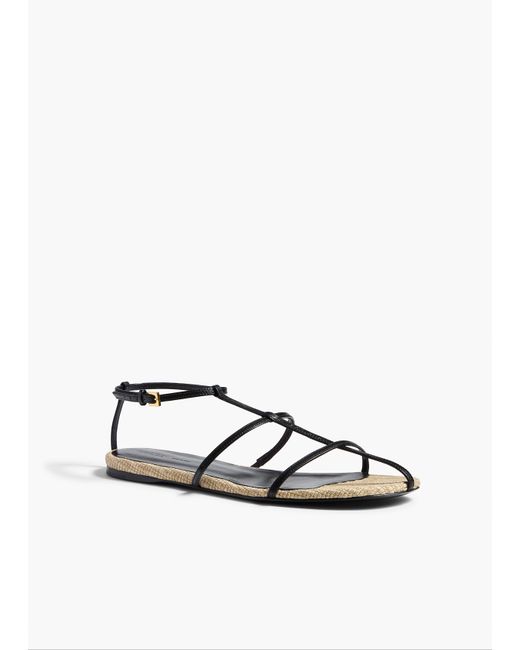 Khaite White Cage Flat Sandal