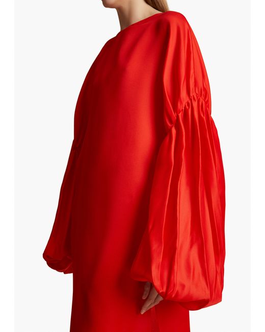 Khaite Red Zelma Dress