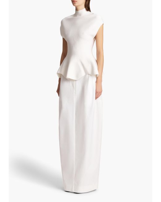 Khaite White Andra Top