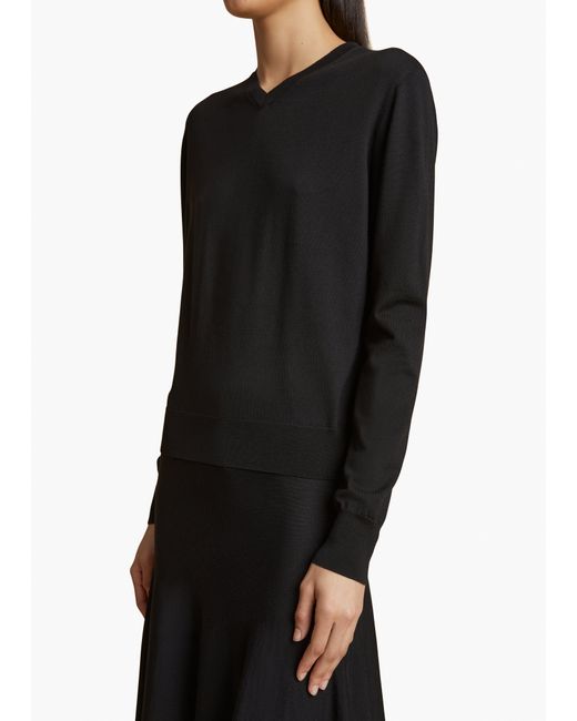 Khaite Black Senta Top