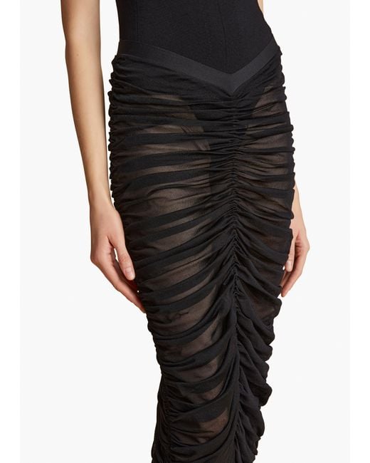Khaite Black Laure Skirt