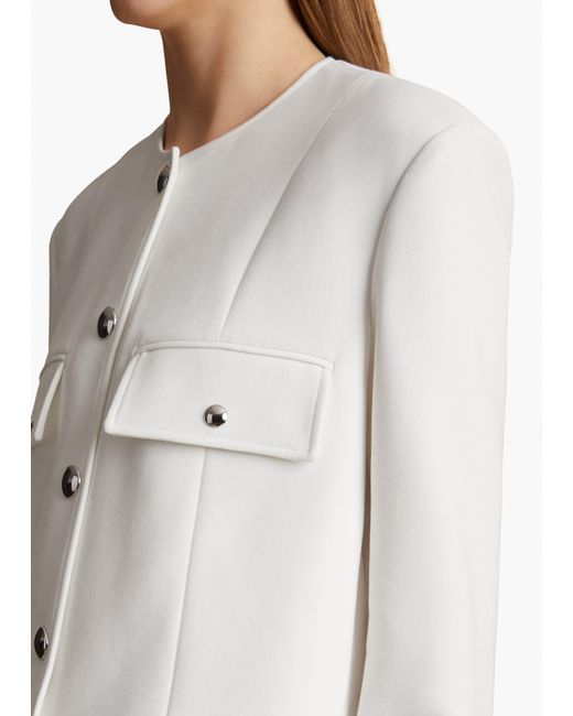 Khaite White Laybin Jacket