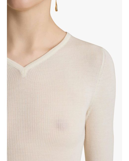 Khaite White Tania Top
