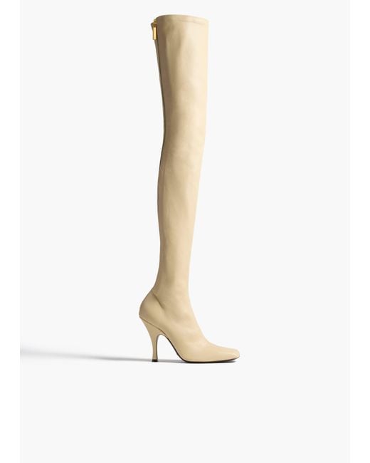 Khaite White Eva Over-The-Knee Boot