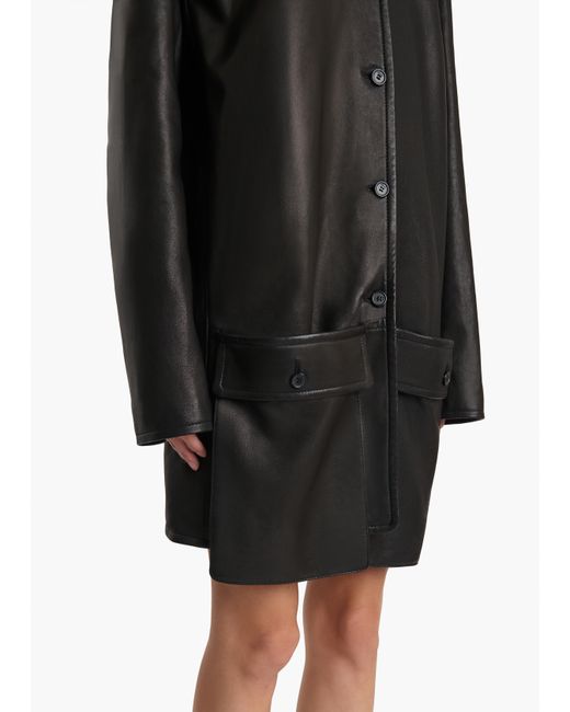 Khaite Black Harmon Coat