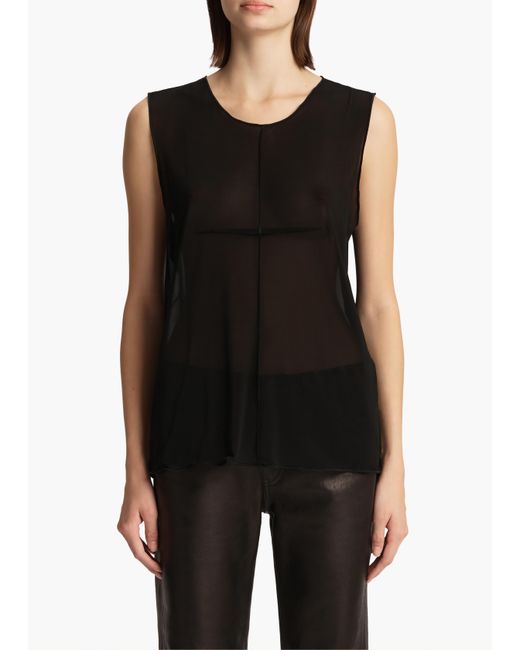 Khaite Black Allo Top
