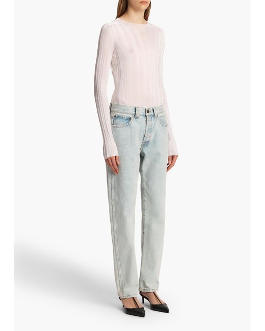 Khaite White Cosette Top