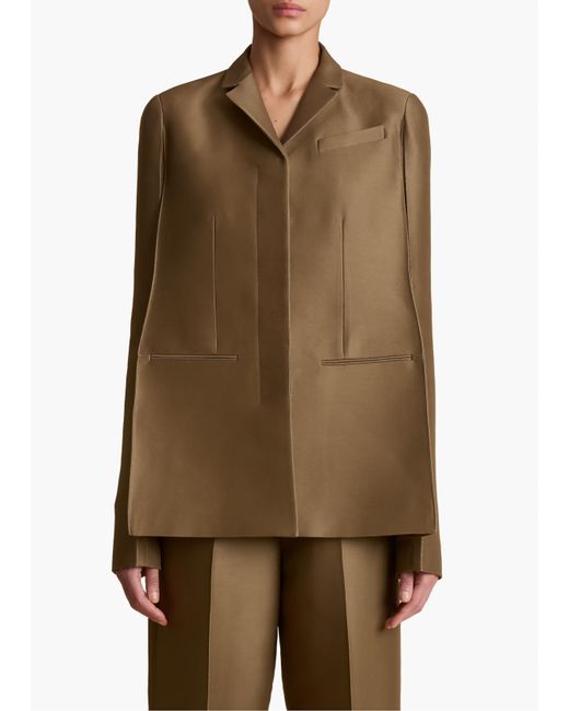 Khaite Green Crittan Jacket