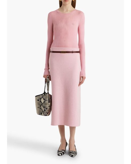 Khaite Pink Mosi Top