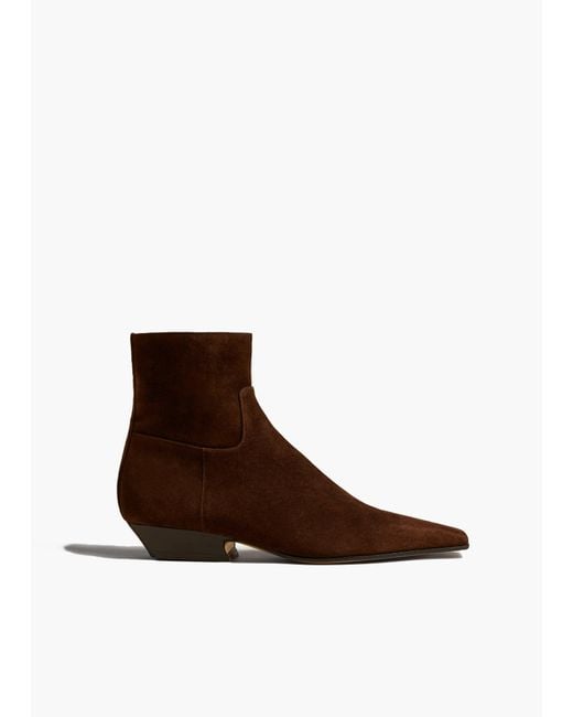 Khaite Brown Marfa Ankle Boot