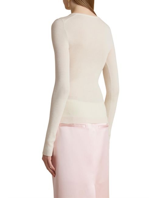 Khaite White Tania Top