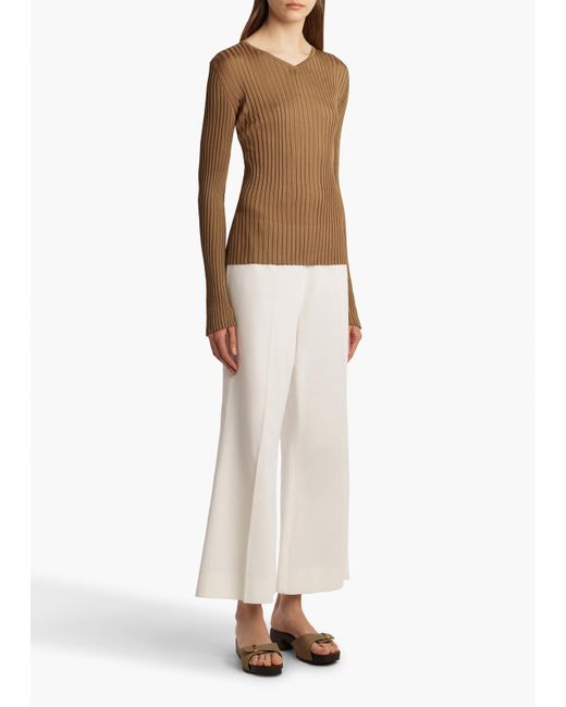 Khaite White Walter Pant