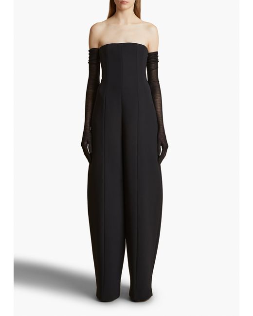Khaite Black Lennex Jumpsuit