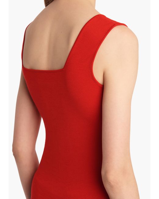 Khaite Red Exclusive Sani Top