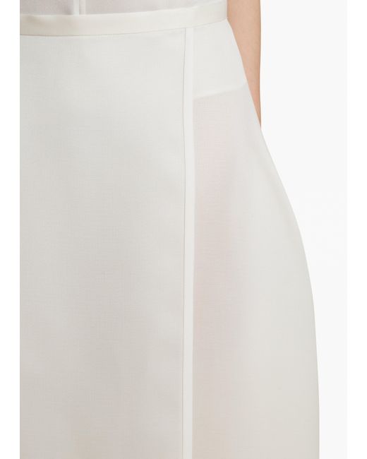 Khaite White Mila Skirt