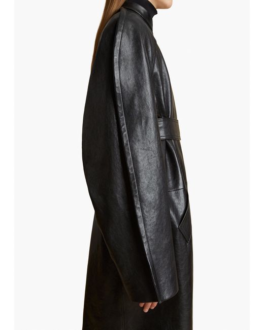 Khaite Black Exclusive Rothen Coat