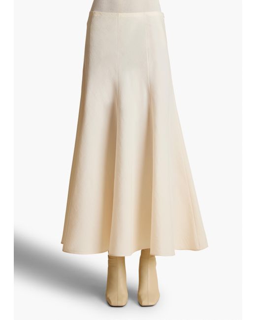 Khaite White Lenno Skirt