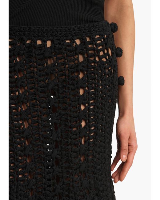 Khaite Black Ryder Skirt