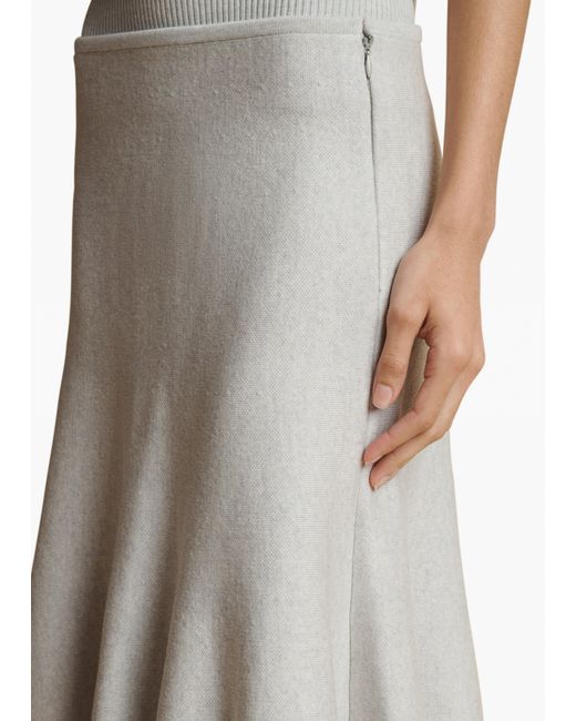 Khaite White Exclusive Odil Skirt