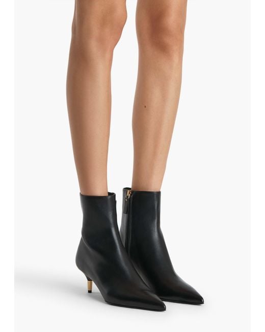 Khaite White Bella Ankle Boot