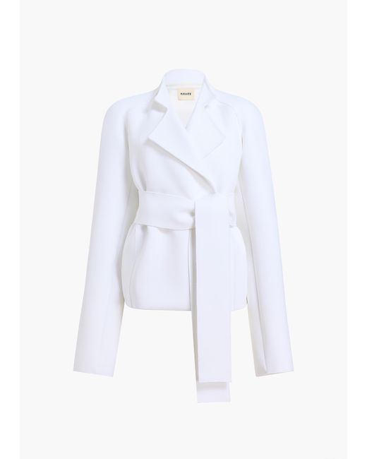 Khaite White Edith Jacket