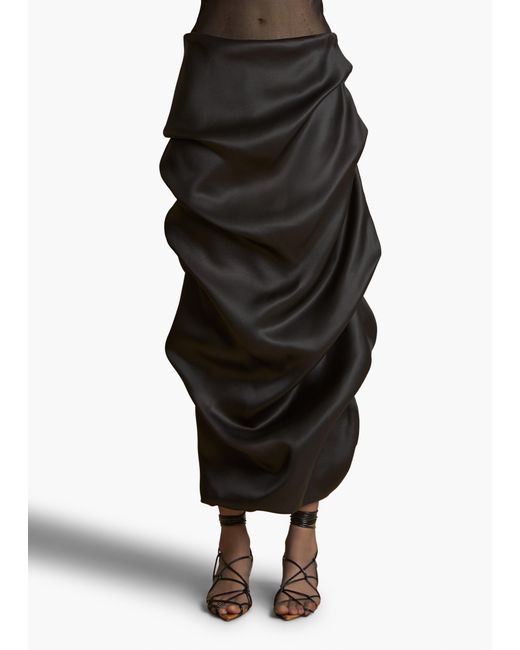 Khaite Black Olula Skirt