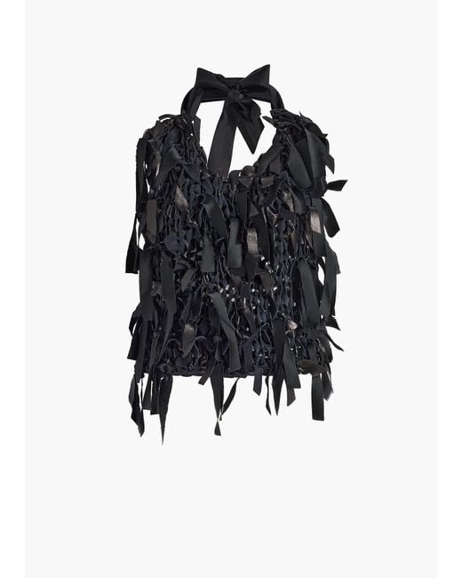 Khaite Black Tevis Top