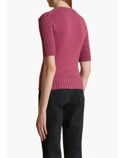 Khaite Pink Mia Sweater