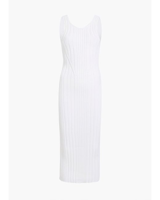 Khaite White Ottilie Dress